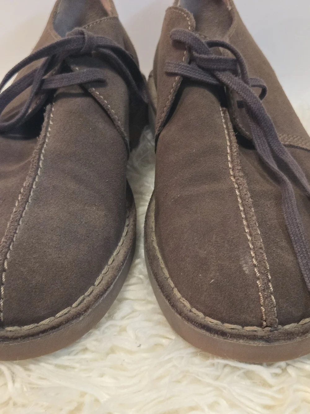 Clarks Brown Suede Men's Derby Lace-Up Shoes